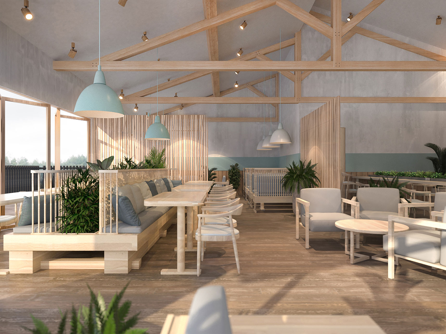 Forest Holidays - Interior Transformation - Delamere Forest Project Visual 1 - Grey Coffee
