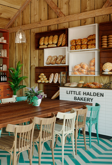 Little Halden Farm: Bakery Interior Visual