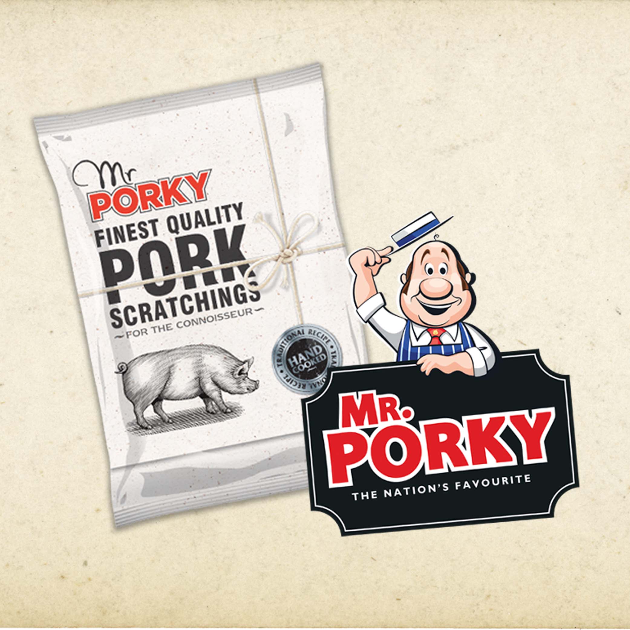 Brand and Design Agency: Mr Porky Pack Visual + Logo