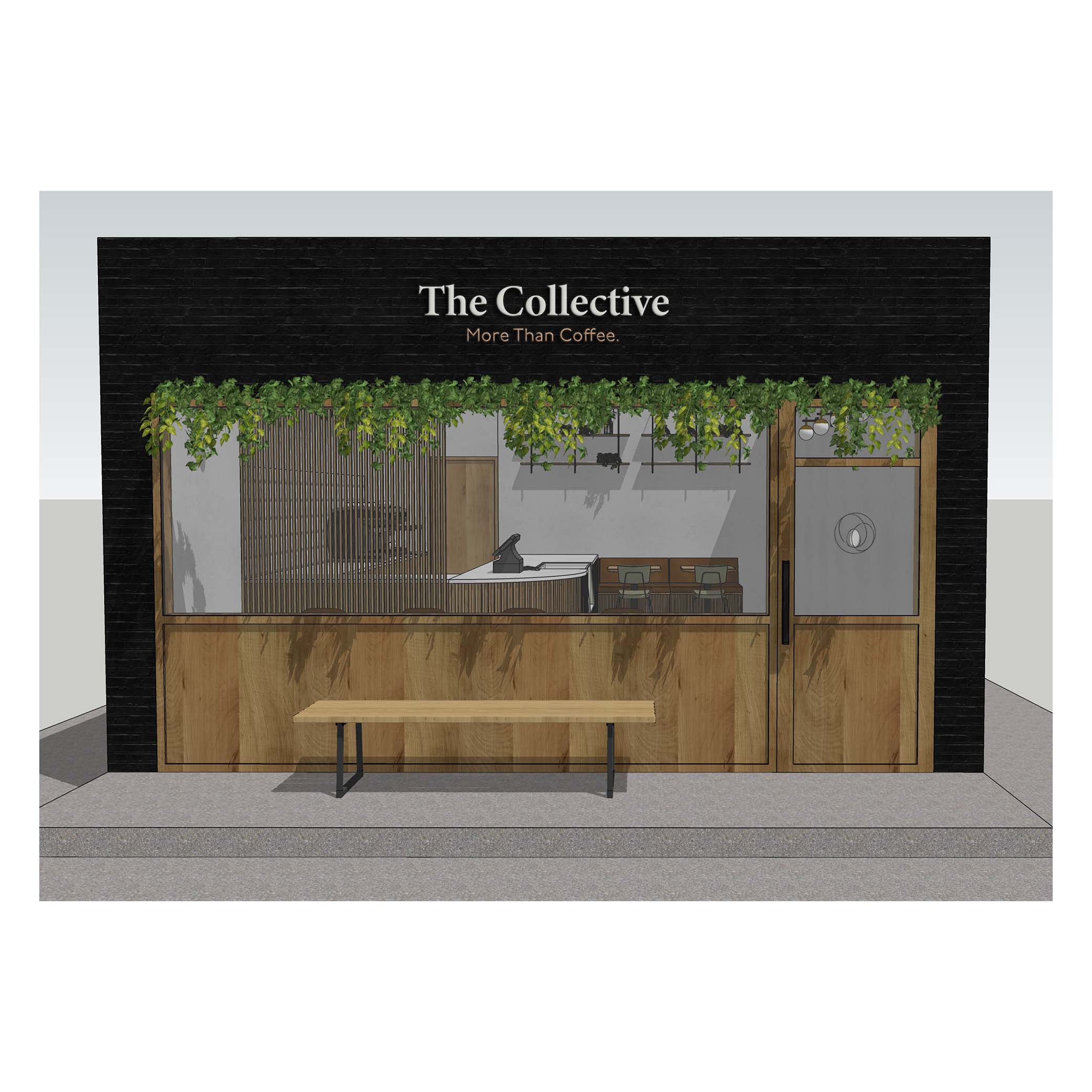 Coffee Shop Design: The Collective Coffee Shop Visual