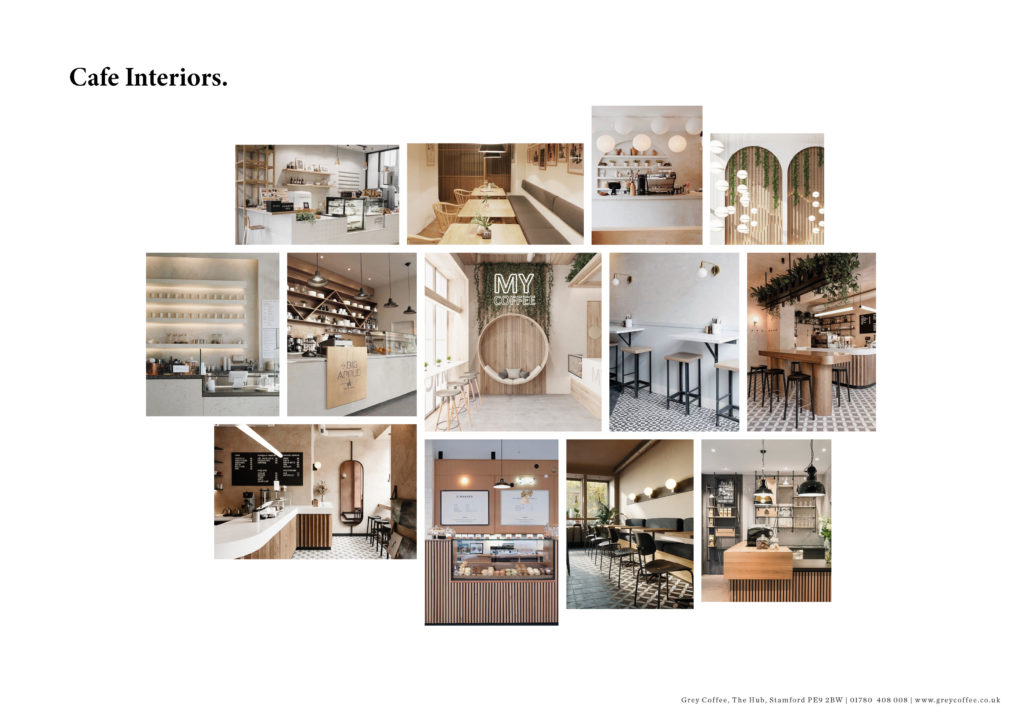 The Collective Project - Cafe Interior Mood Board Visual 