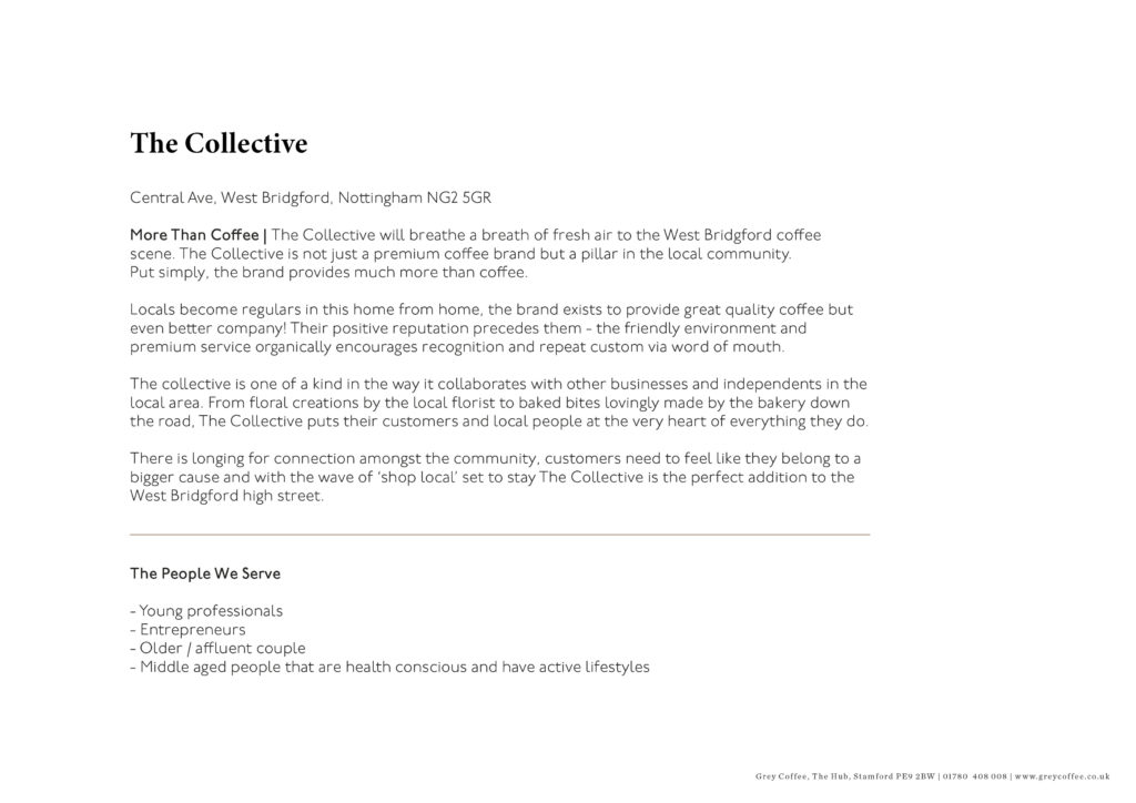 The Collective - Brand Positioning Statement 