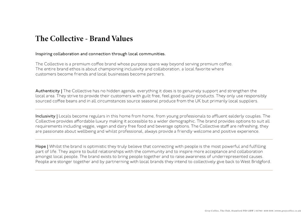 The Collective - Brand Values Visual 