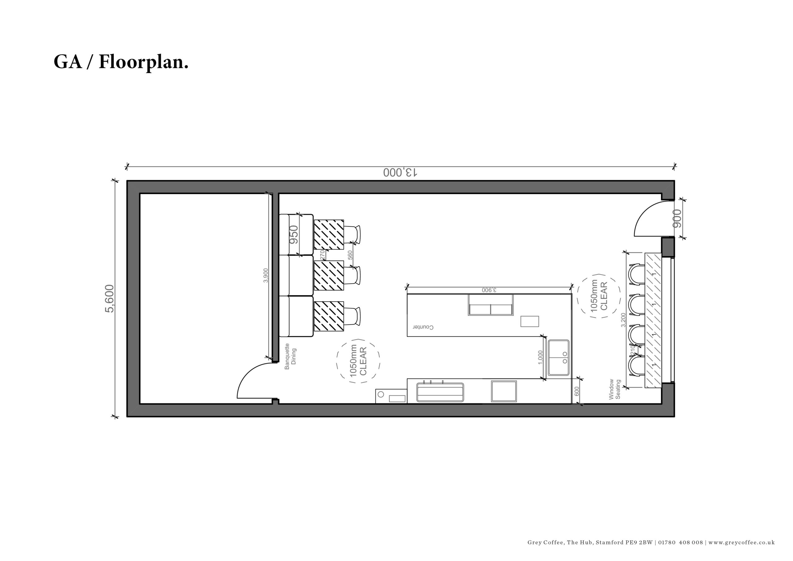 The Collective Coffee Shop - Plan Drawing