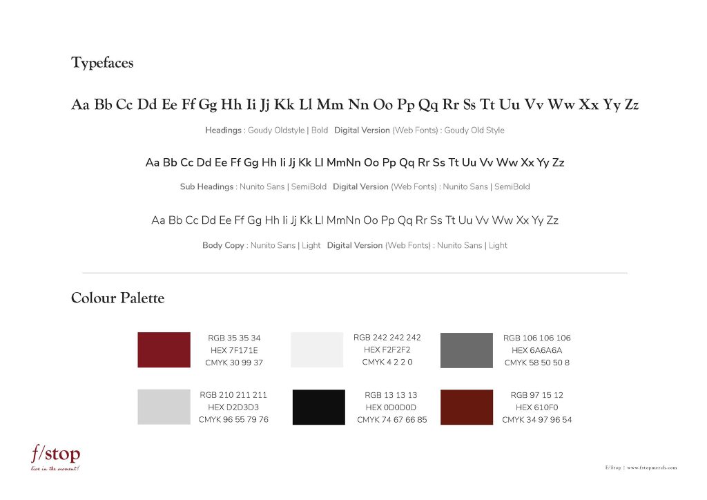 Brand Guideline Example: Brand Colours